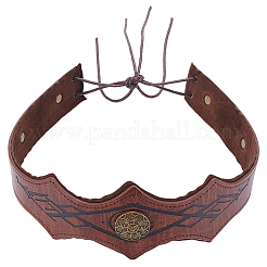 Ободки для волос из искусственной кожи и сплава для женщин и девочек OHAR-WH20009-02C-01