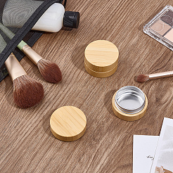 15 г бамбуковая и алюминиевая баночка для крема CON-WH0112-016B