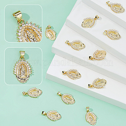 12шт латунные подвески&nbsp;ZIRC-FH0001-53