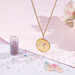 12 пакетик 12-х цветных стеклянных бусин&nbsp;GLAA-PH0002-53