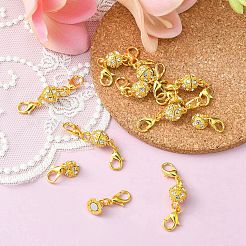 1 шт. магнитные застежки из сплава с кристаллами и стразами&nbsp;LS-ALRI-YW0001-11G