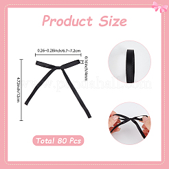 80 pièce d'accessoires décoratifs en polyester avec nœud papillon&nbsp;FIND-SC0020-89B