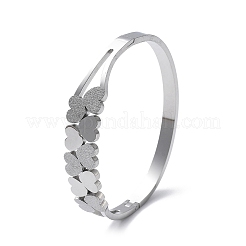 Bracelets à charnière en acier inoxydable 304 pour femmes&nbsp;BJEW-A011-19P