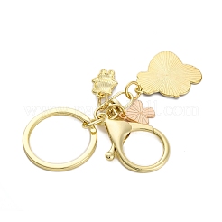 Llavero colgante de esmalte de aleación de zinc panda chapado en estante&nbsp;KEYC-G064-01F