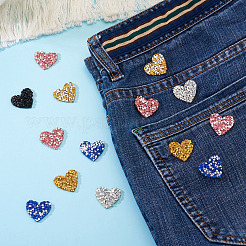 Полиэстеровые термоклеящиеся нашивки со стразами&nbsp;FIND-TA0002-53A