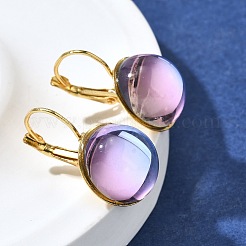 Латунь Leverback серьги EJEW-Z086-02G