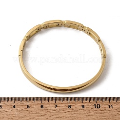 Armreifen mit Scharnier aus 304 Edelstahl mit Strassen für Damen&nbsp;BJEW-B168-02B-G