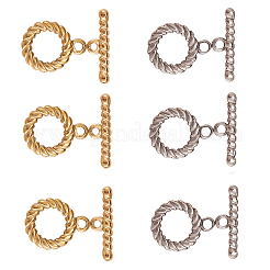 10 комплект из 2-х цветных ионно-покрытых (IP) застежек-тоглов из нержавеющей стали 304 STAS-CJ0001-205