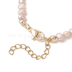 Браслеты из натурального малайзийского нефрита и жемчуга для женщин&nbsp;BJEW-JB13074