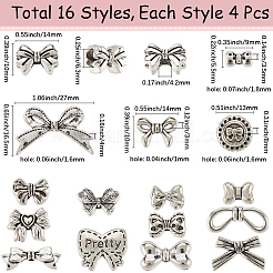 Сплавочные овальные бусины тибетского стиля  TIBEB-SC0001-40A