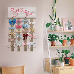 Деревянный подвесной приветственный знак&nbsp;HJEW-WH0077-001