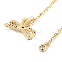 Реечное покрытие латунь микро паве прозрачный кубический цирконий большие подвески&nbsp;KK-Z064-12G-03