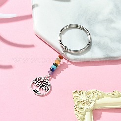 Porte-clés pendentif arbre de vie en alliage&nbsp;KEYC-JKC00591-05