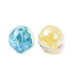 Transparentes Harz und natürliche Muschelperlen&nbsp;X-RESI-B039-07