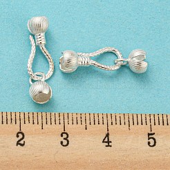 925 стерлингового серебра S-крюк пряжки STER-Z004-03