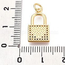 Латунные микропаве прозрачные подвески с фианитом&nbsp;KK-N268-17G