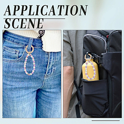 16 шт. Кольца пружинные со стразами из сплава&nbsp;FIND-SP0004-52E