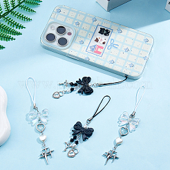 4 шт. 2 стиля ремешков для мобильных телефонов из акрила HJEW-HS00010