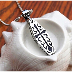 Не тускнеющий гроб из нержавеющей стали с черепом и урной для пепла BOTT-PW0005-27