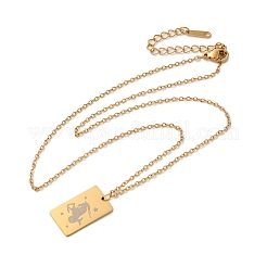 Colliers pendentifs constellation en acier inoxydable doré 202&nbsp;LS-NJEW-K380-02G-05