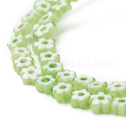 Millefiori a mano fili di perline di vetro&nbsp;LAMP-J035-6mm-13