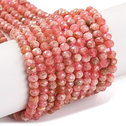 Натуральные бусины из родонита&nbsp;LS-G-F770-D07-03