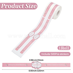 1 Rolle selbstklebende Papieraufkleber&nbsp;DIY-SP0007-20
