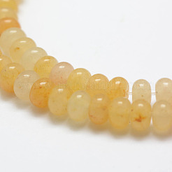 Chapelets de perles en jade topaze naturelle&nbsp;X-G-G665-12-6x4mm