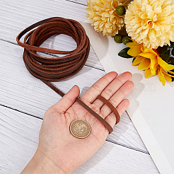 Плоский шнур для украшений из воловьей кожи&nbsp;LC-GF0001-10A-03