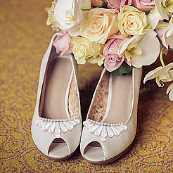 4 Stück 2 Farben Kunststoff-Imitationsperle Schuhdekoration&nbsp;FIND-GO0002-25
