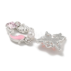 Подвески из сплава со стразами и эмалью PALLOY-F312-02S