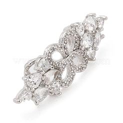 Стойка покрытие латунь прозрачный кубический цирконий цветок соединительные подвески&nbsp;KK-A234-051P