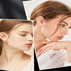 Пластиковые жемчужины жемчужина серьги&nbsp;EJEW-LP0001-52