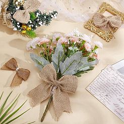 20 шт. 10 стиля бант ручной работы льняные украшения аксессуары DIY-AR0004-26