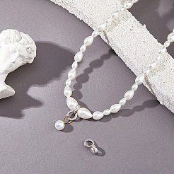 2 шт. 925 застежки-крутилки из стерлингового серебра с прозрачными кубическими цирконами STER-HS0001-22B-P