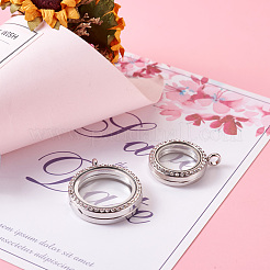 4шт 2 стиля сплава стекла хрустальные подвески со стразами&nbsp;PALLOY-TA0002-36B