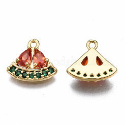 Латунные микро проложить кубического циркония подвески KK-Q277-058-NF