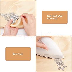 4 шт. 2 стильных нашивки со стразами в виде кисточек DIY-FG0002-57