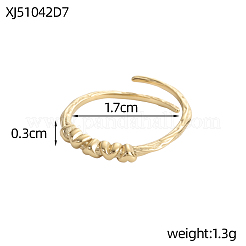 304 Edelstahlringe für Damen&nbsp;STAS-OY017-67G
