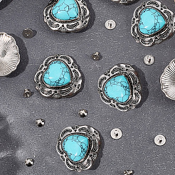 8 sachet de rivets décoratifs en alliage&nbsp;BUTT-CP0001-21
