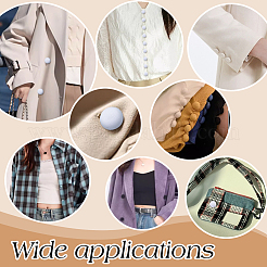 72 шт. 3 стиля пуговицы из ткани с алюминиевой ножкой и тремя отверстиями&nbsp;DIY-NB0014-75C