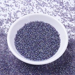 MIYUKIデリカビーズ  シリンダー  日本製シードビーズ  11/0  （db1245)透明光アメジストab  1.3x1.6mm  穴：0.8mm  約2000個/10g&nbsp;X-SEED-J020-DB1245