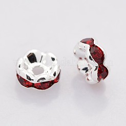 Perline distanziatori strass in ottone&nbsp;RB-A014-L6mm-21S-NF