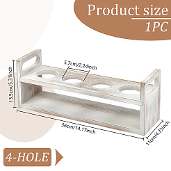 Держатель-органайзер для бокалов для вина из сосны с 4 отверстием ODIS-WH0025-153