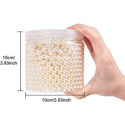 Абс пластмасса имитация жемчужина круглые бусины&nbsp;PH-MACR-F033-8mm-22