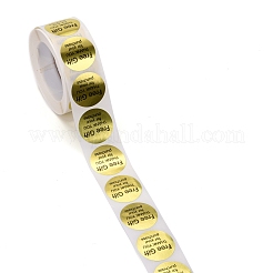 Плоские круглые бумажные наклейки спасибо DIY-C042-09B