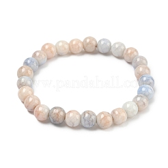 Bracelets extensibles en perles rondes en verre craquelé opaque pour femmes&nbsp;BJEW-PH01819-12