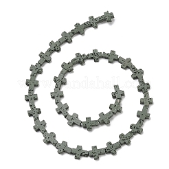 Fili di perle di roccia lavica sintetica&nbsp;G-B087-01A-08