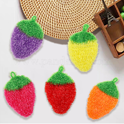 10 шт. двухцветные полиэстеровые чистящие салфетки&nbsp;AJEW-GF0011-61