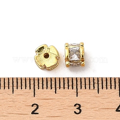Cremagliera in ottone placcatura perline zirconi&nbsp;KK-K273-14G